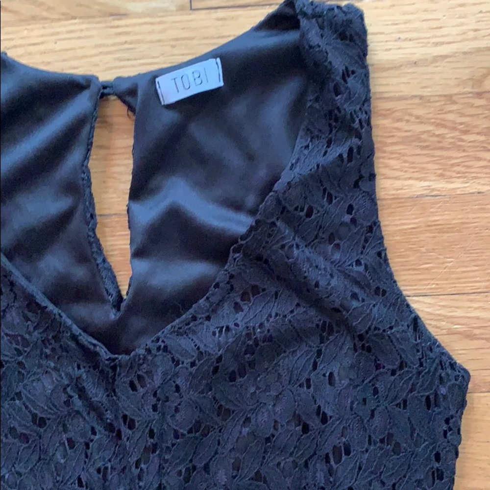 BLACK LACE ROMPER! Size S. - Picture 2 of 4